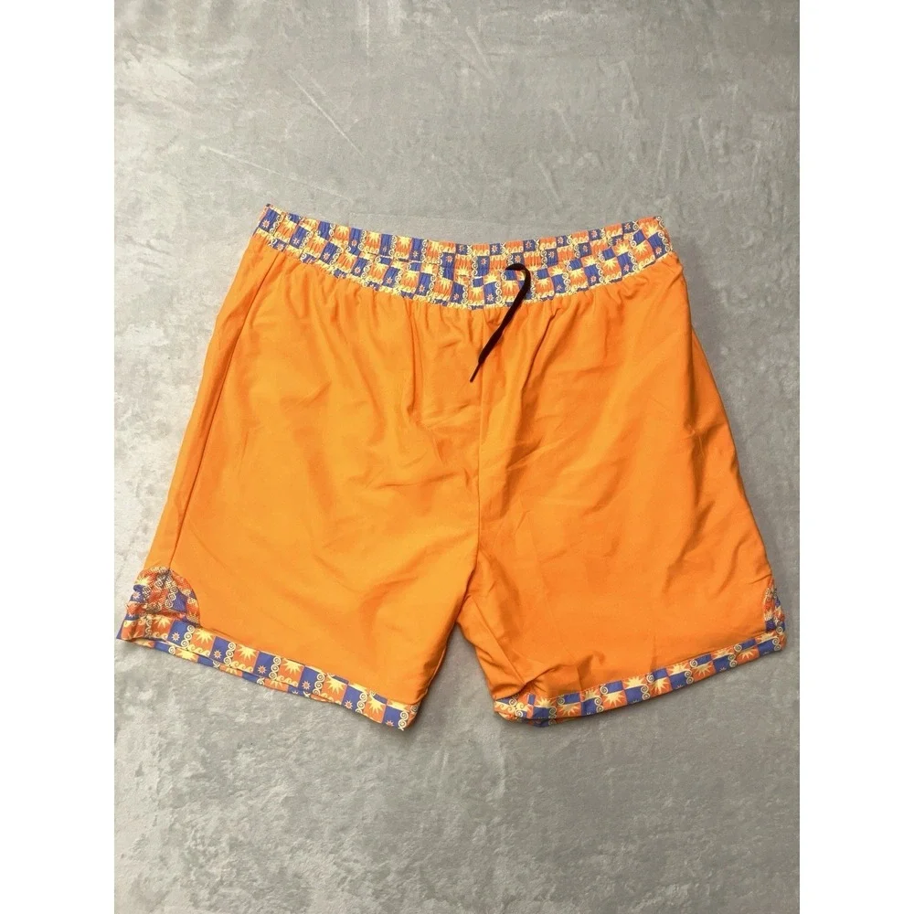 Kulani Kini's Swim Trunks Mens 2XL Celestial Sun AOP Pattern Funky Pool Shorts